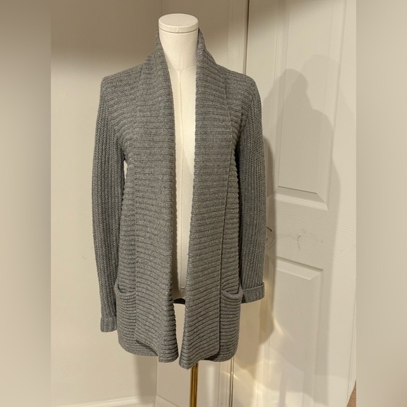 Soft Joie Ribbed Open-Front Cardigan – Gray, XS (NWOT) - Picture 2 of 5